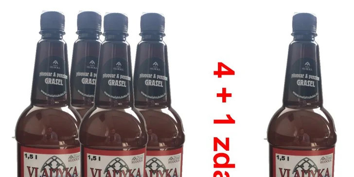 Pivařský set pivovaru Grasel: 5 piv dle vašeho výběru v PET lahvi k odnosu s sebou