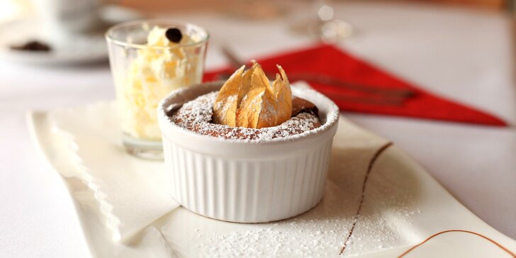 Francouzská specialita: Čokoládové soufflé domácí výroby pro 1 či 2 osoby