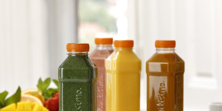 Vitamínová bomba od Fruitisimo až k vám domů: 3–7 ovocných drinků po 0,5 l