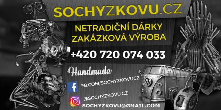 Vdechněte kovu nový život: výroba vlastní sošky s Jackobem, od srdce přes autíčko až po vetřelce