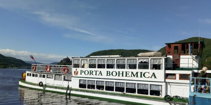 Výlet vlakem na hrad Střekov a do Litoměřic, v ceně plavba lodí po Labi