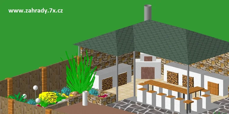 Okolí domu jako ze žurnálu: vizualizace zahrady od zkušených architektů