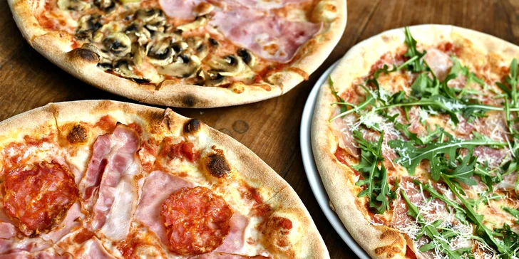 2× pizza nebo pasta na Starém Městě a sleva na nealkoholické nápoje