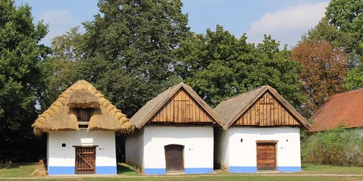 Jednodenní výlet na Slovácko: skanzen Strážnice, Petrov s degustací vína a plavba po Baťově kanále
