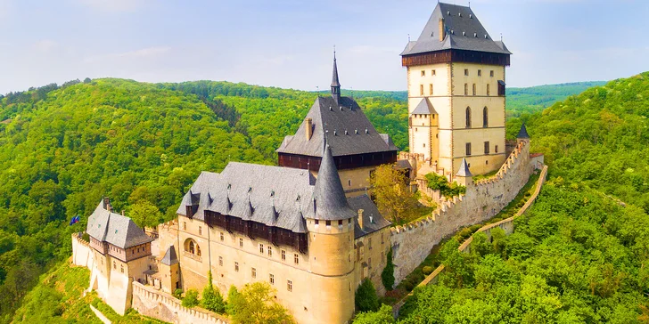 Jednodenní výlet na Karlštejn, Velkou Ameriku a do Koněpruských jeskyní