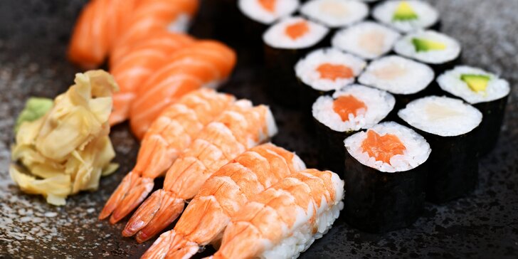 Asie až k vám domů: sushi sety s 24–52 rolkami a rozvoz po Ostravě
