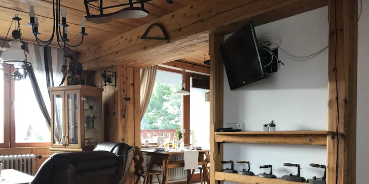 Dovolená na Šumavě: rustikální apartmán s venkovním posezením až pro 9 osob