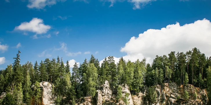 Poznávací zájezd do Adršpachu s ubytováním na 1 noc, snídaní a dopravou