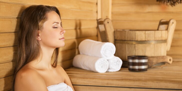 Relaxační balíček: hodina v sauně a hodina masáže dle výběru