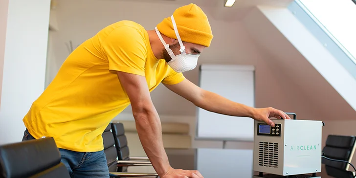 Dezinfikace bytových prostor za pomocí ozónu až do 100 m²
