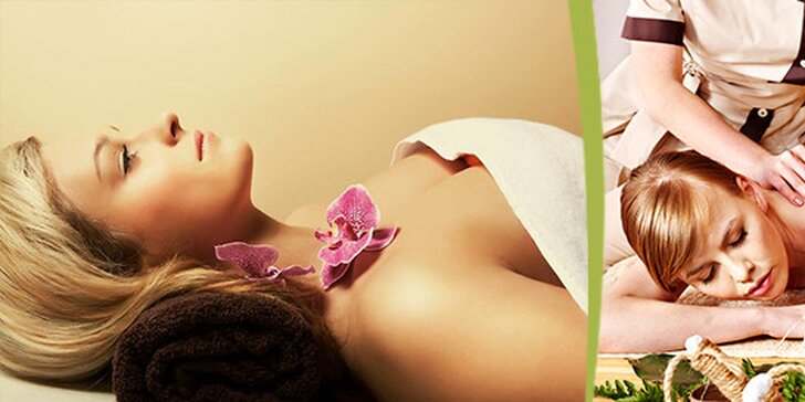 Relaxační aromaterapeutická masáž ve studiu Etage Face & Bodyline
