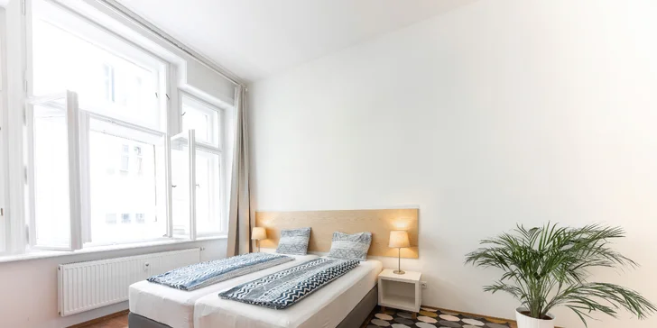 Pobyt v centru Brna: moderní pokoje až pro 6 osob a bohatá snídaně