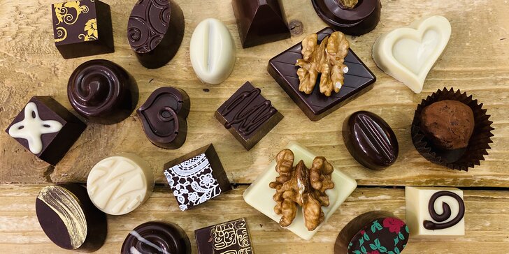 Svět čokoládových pralinek: otevřené vouchery do čokoládovny na 100-300 Kč
