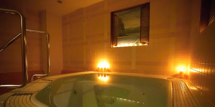 Wellness je privátní, nikdo vás tady rušit nebude. 