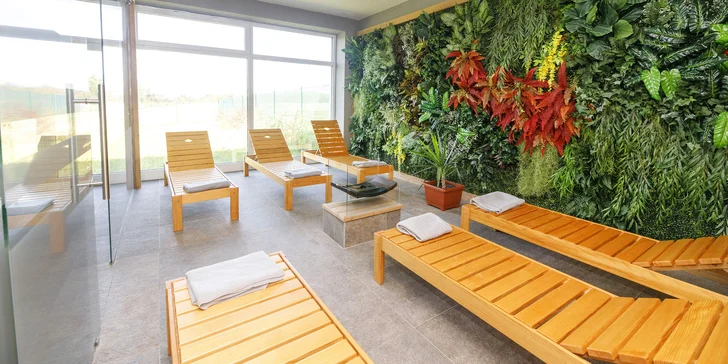Součástí wellness je relaxační místnost. 