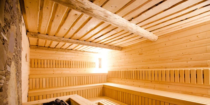 V saunáriu sa nachádza 5 druhov sáun a tiež relaxačná miestnosť.
