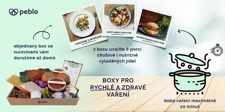 Zdravá hlavní jídla k vám domů: snadná příprava, boxy podle výběru, 6 porcí