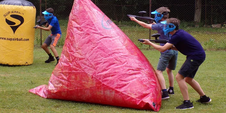Paintball pro děti: přestřelka až pro 10 osob, každému vybavení a 100 kuliček