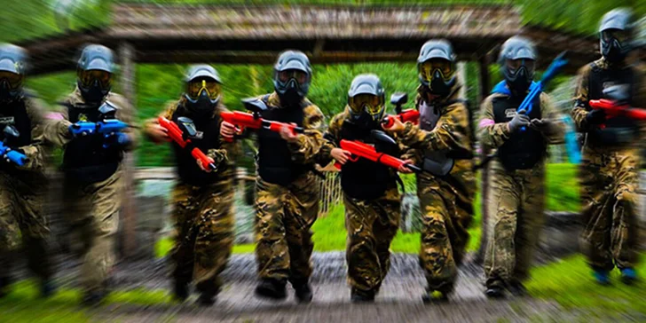 Paintball pro děti: přestřelka až pro 10 osob, každému vybavení a 100 kuliček