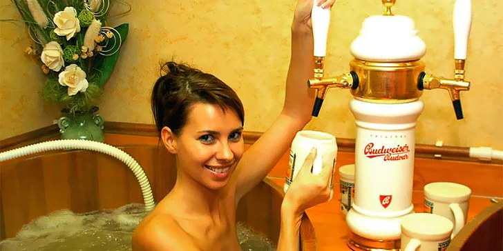 Hurá do Pivních lázní: Koupel dle výběru a neomezené pití piva pro 1 či 2 osoby