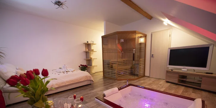 Privátní wellness pro dva: 90 minut i 3 hodiny s romantickým balíčkem