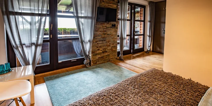 Wellness relaxace v Moravském krasu: luxusní zahradní apartmán a polopenze