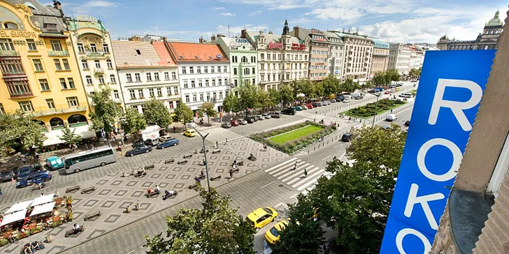 Pobyt přímo v centru dění: 4* hotel na Václavském nám. se snídaní, okružní jízdou i grilováním