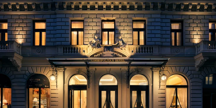 Pobyt v glamour hotelu Cosmopolitan v centru Prahy a snídaně u Zdeňka Pohlreicha