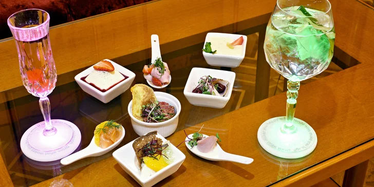 Drinky a drobné občerstvení pro 1 nebo 2 osoby v luxusní restauraci 5* Grand Hotelu Bohemia