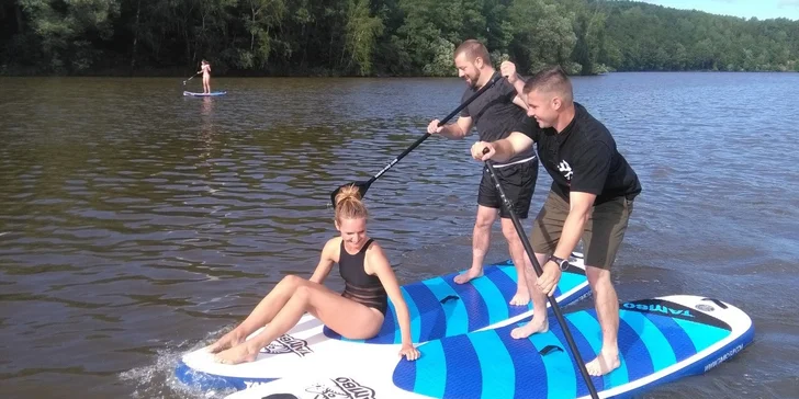 Skupinový kurz paddleboardingu pro začátečníky: vstup pro 1 až 4 osoby