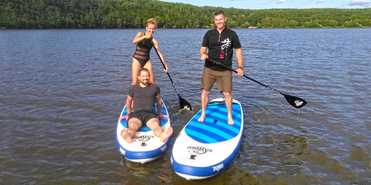 Skupinový kurz paddleboardingu pro začátečníky: vstup pro 1 až 4 osoby