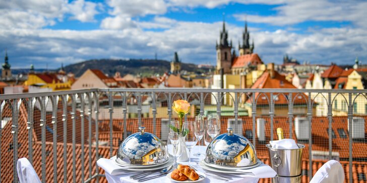 5* hotel v centru historické Prahy: krásné pokoje, romantická večeře i masáž