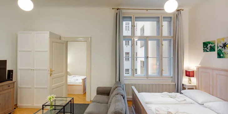 Pobyt v centru Prahy: apartmány u Staroměstského náměstí až pro 6 osob