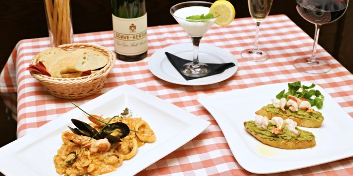 Menu plné italských specialit: 3 lahodné chody v restauraci Il Palazzo pro dva