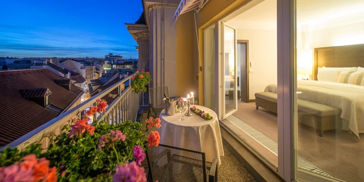 5* hotel v centru historické Prahy: krásné pokoje, romantická večeře i masáž