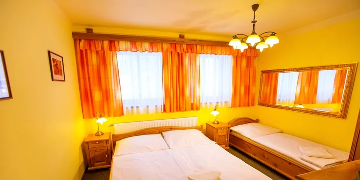 Penzion pod Černou horou: snídaně, bazén i vířivka a sauna, dětské hřiště, půjčení kol