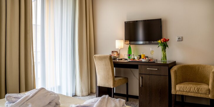 Luxusní pobyt v designovém 4* hotelu v centru Brna se snídaní i polopenzí