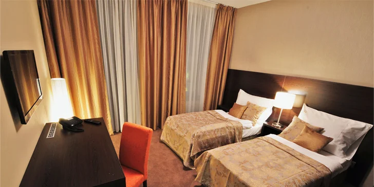 Luxusní pobyt v designovém 4* hotelu v centru Brna se snídaní i polopenzí