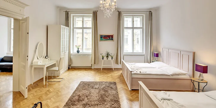 Pobyt v centru Prahy: apartmány u Staroměstského náměstí až pro 6 osob