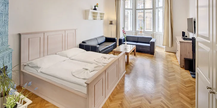 Pobyt v centru Prahy: apartmány u Staroměstského náměstí až pro 6 osob