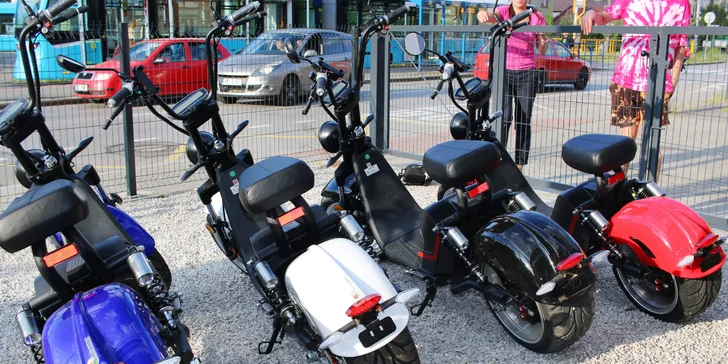 Pohodová jízda na elektrokoloběžce: 1,5 nebo 3 hod. pro2 osoby