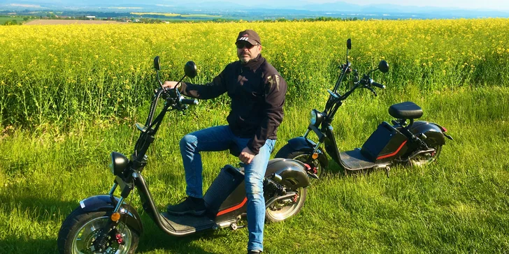 Pohodová jízda na elektrokoloběžce: 3 nebo 5 hod. pro 1 i 2 osoby