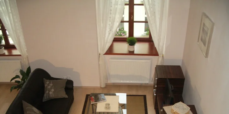 Pobyt se snídaní v moderních apartmánech v centru Hradce Králové