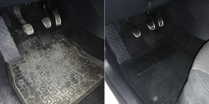 Důkladné čištění interiéru vozidel i vč. tepování sedadel a dezinfekce