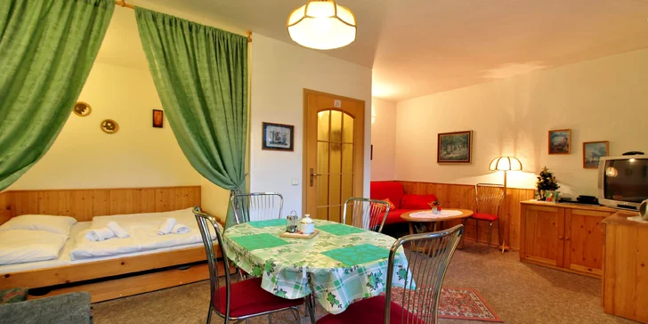 Aktivní dovolená v Krkonoších pro rodiny s dětmi nebo přáteli v pohodlném apartmánu