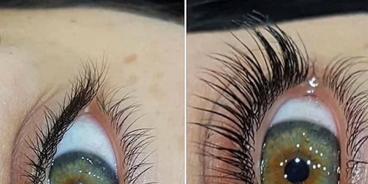 Krásné řasy díky metodě lash volume a lifting vč. barvení