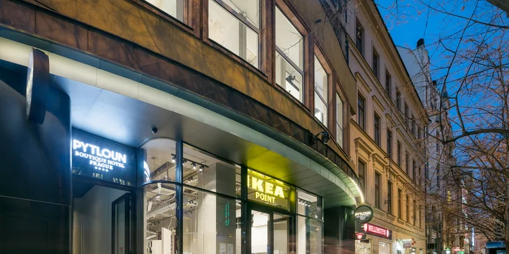 Pobyt v designovém Pytloun Boutique Hotelu Prague na Václavském náměstí se snídaní a tapas