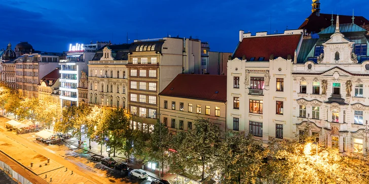 Pobyt v designovém Pytloun Boutique Hotelu Prague na Václavském náměstí se snídaní a tapas