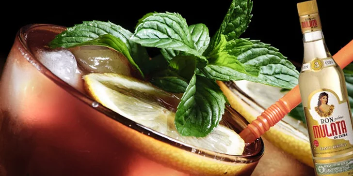 4 míchané drinky nebo 2 panáky kubánského rumu