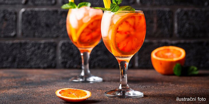 Léto na Náplavce: jemný svěží drink Ciao Spritz s vínem a pomerančem